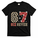 67 Six Seven Number Meme Funny Festive Christmas T-Shirt - Black