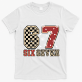 67 Six Seven Number Meme Funny Festive Christmas T-Shirt - White