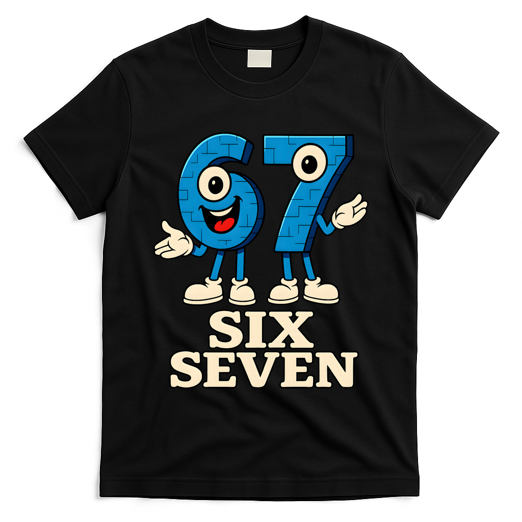 67 Six Seven 6-7 Meme Italian Brainrot Gaming T-Shirt