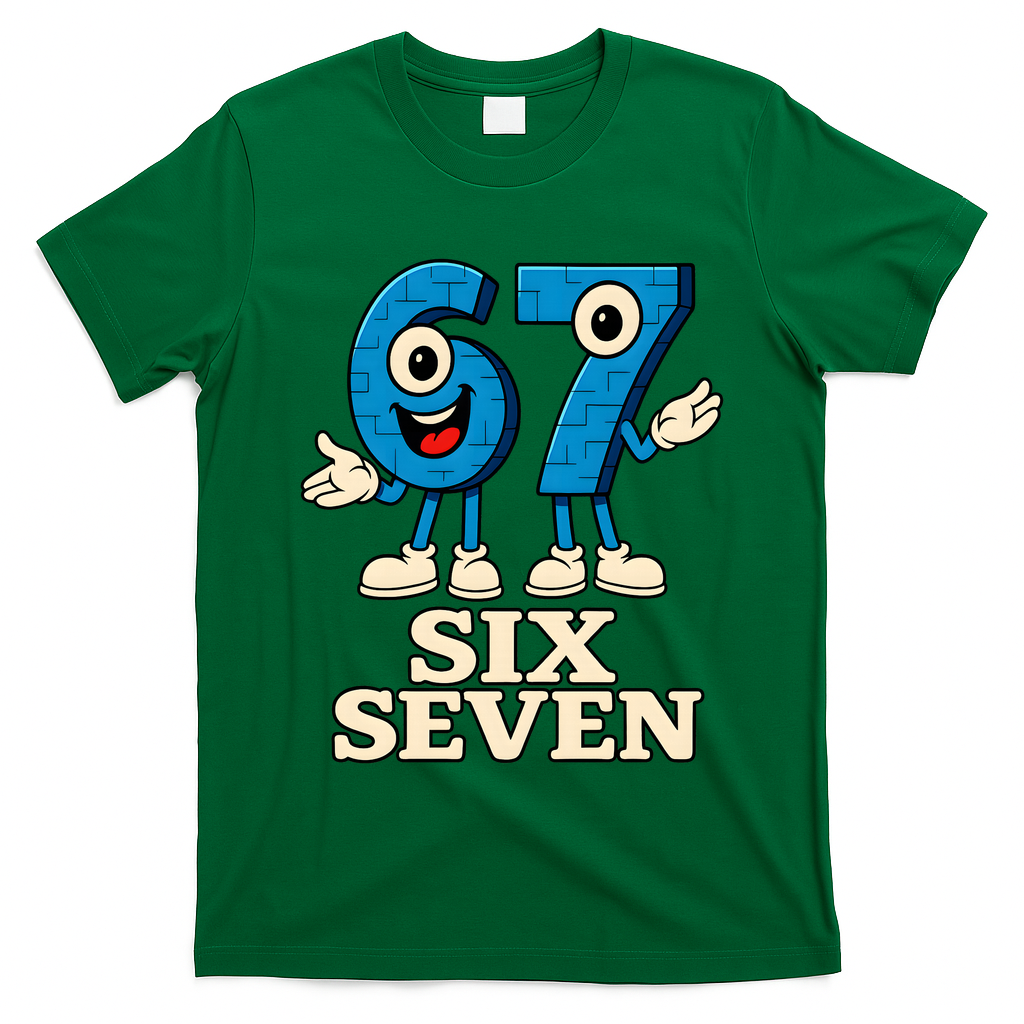 67 Six Seven 6-7 Meme Italian Brainrot Gaming T-Shirt