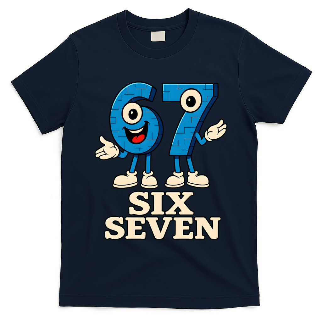 67 Six Seven 6-7 Meme Italian Brainrot Gaming T-Shirt