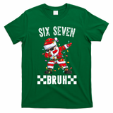 67 Six Seven Burh Funny Christmas 6-7 Meme T-Shirt - Irish Green