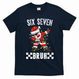 67 Six Seven Burh Funny Christmas 6-7 Meme T-Shirt - Navy Blue