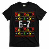 6-7 Ugly Christmas Sweater 67 Meme Funny Xmas T-Shirt - Black