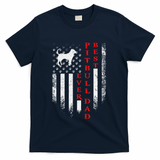 Vintage Usa American Flag Best Pit Bull Pitbull Dog Dad Ever T-Shirt