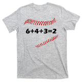 6+4+3=2 Funny Baseball Double Play T-Shirt