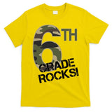 6th Grade Rocks Camo T-Shirt