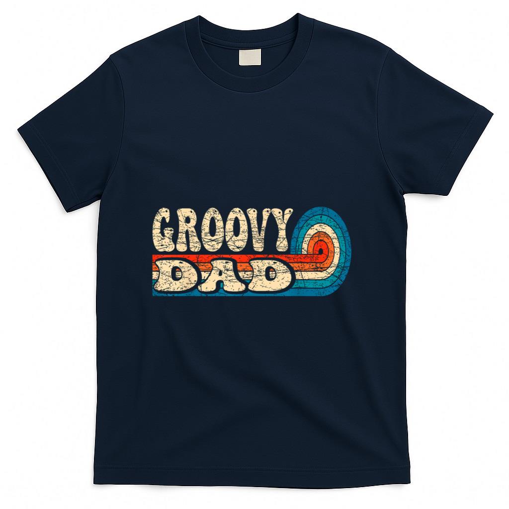 Retro Nostalgia - Groovy Dad 70s Aesthetic Nostalgia 1970's Retro Dad T-Shirt