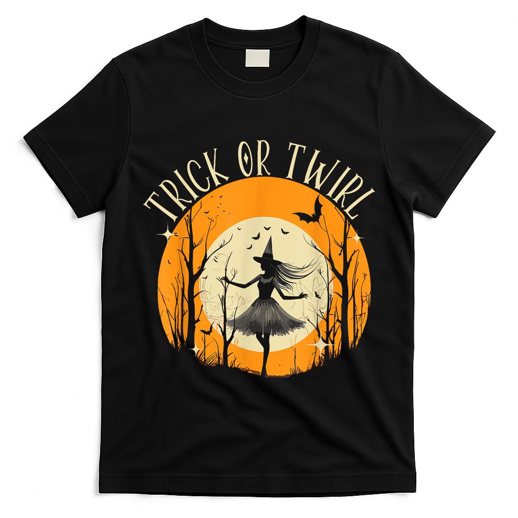 Halloween Ballerina Scary Trick Or Treat Spooky Ballet T-Shirt