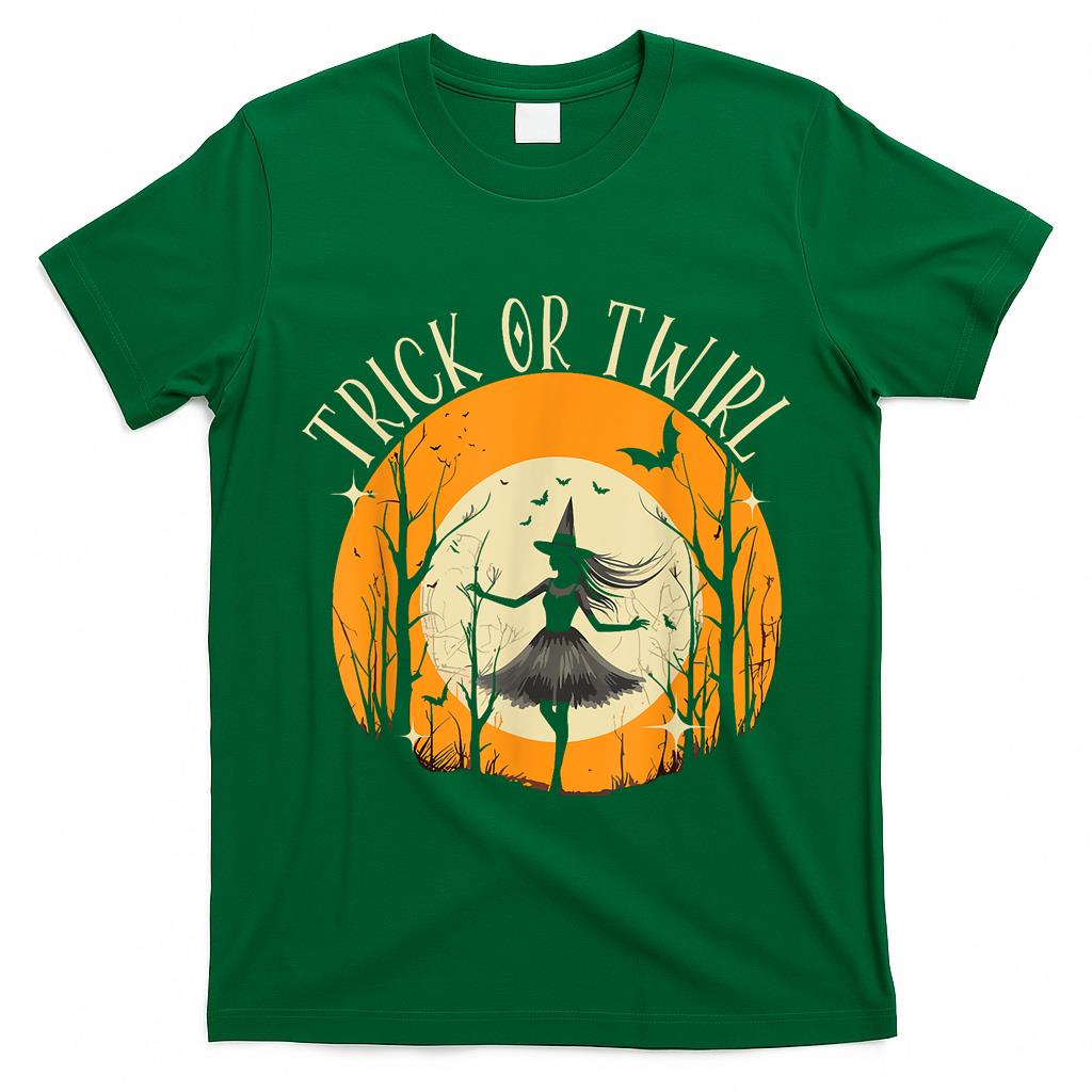 Halloween Ballerina Scary Trick Or Treat Spooky Ballet T-Shirt