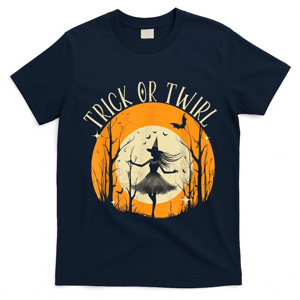 Halloween Ballerina Scary Trick Or Treat Spooky Ballet T-Shirt