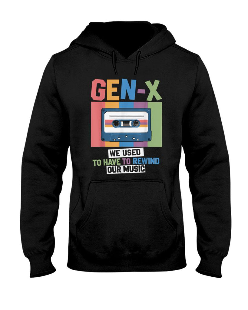 Retro Nostalgia - Gen-X Retro Cassette Tape Funny Rewind Music Nostalgia T-Shirt