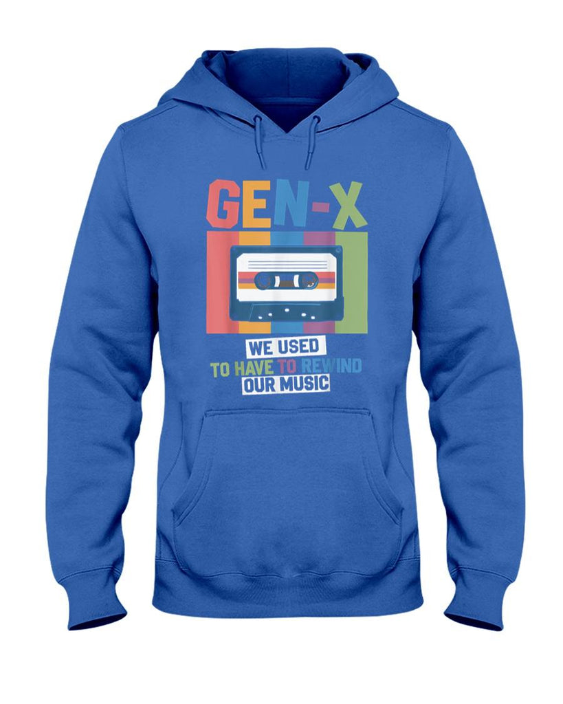 Retro Nostalgia - Gen-X Retro Cassette Tape Funny Rewind Music Nostalgia T-Shirt