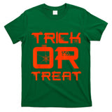Funny Halloween Boys Spider Web Trick or Treat Toddler T-Shirt