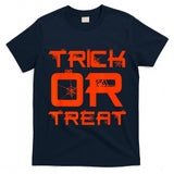 Funny Halloween Boys Spider Web Trick or Treat Toddler T-Shirt