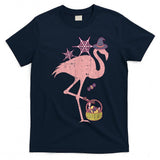 Flamingo Witch Lazy Halloween Costume Funny Trick Or Treat T-Shirt