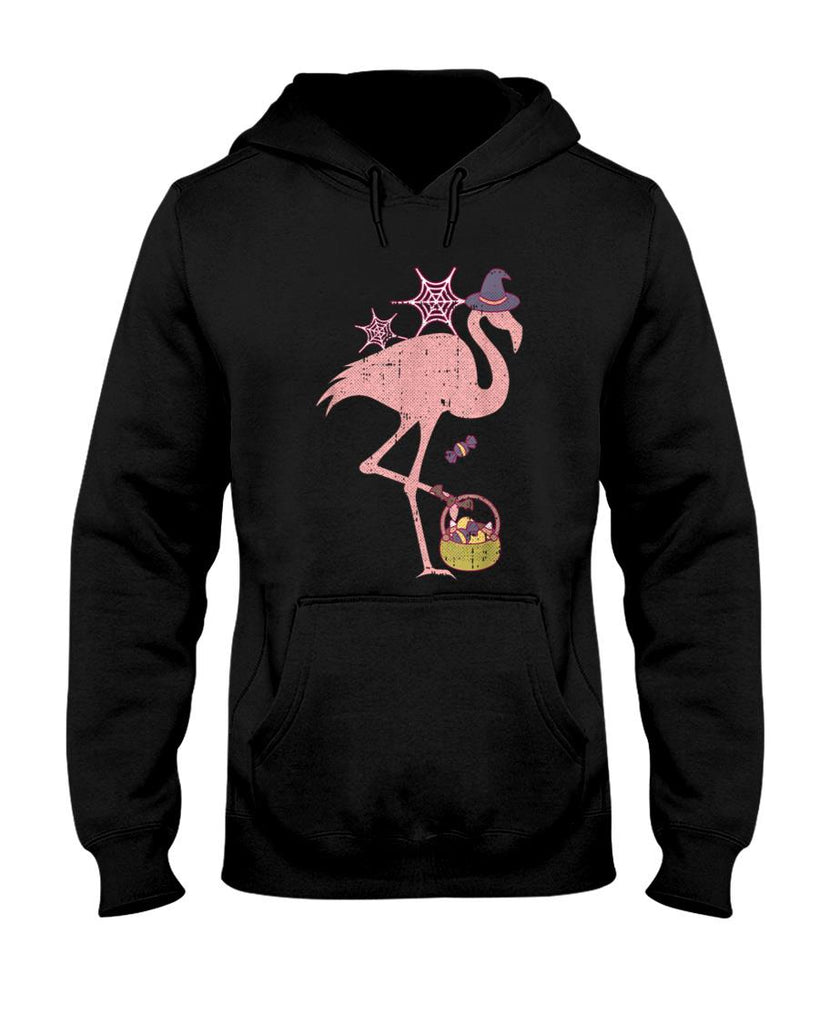 Flamingo Witch Lazy Halloween Costume Funny Trick Or Treat T-Shirt