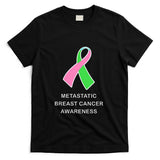 Metastatic Breast Cancer Shirt Cancer Awareness Ribbon Shirt T-Shirt