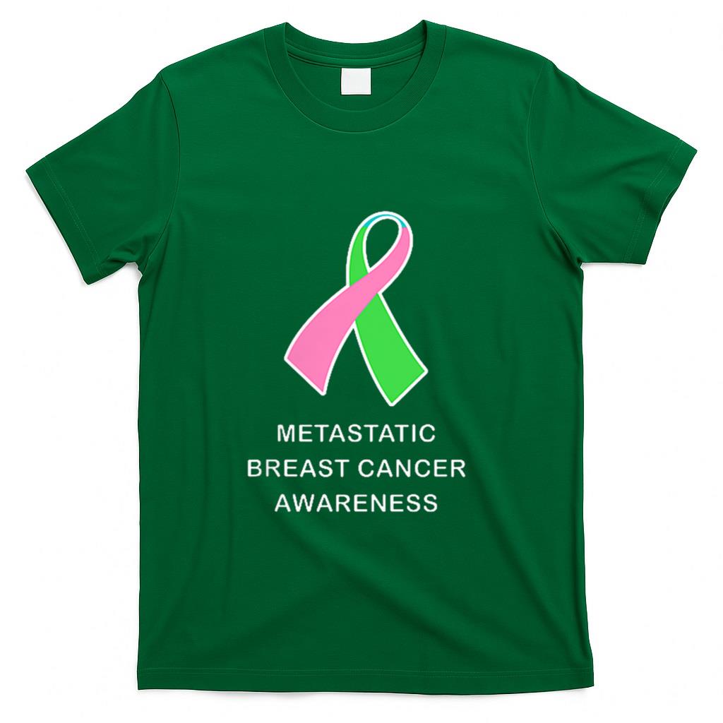 Metastatic Breast Cancer Shirt Cancer Awareness Ribbon Shirt T-Shirt