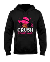 Crush Breast Cancer Awareness Black Women Pink Queen Warrior T-Shirt
