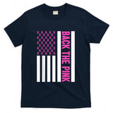 Back The Pink Warrior Flag American Breast Cancer Awareness T-Shirt