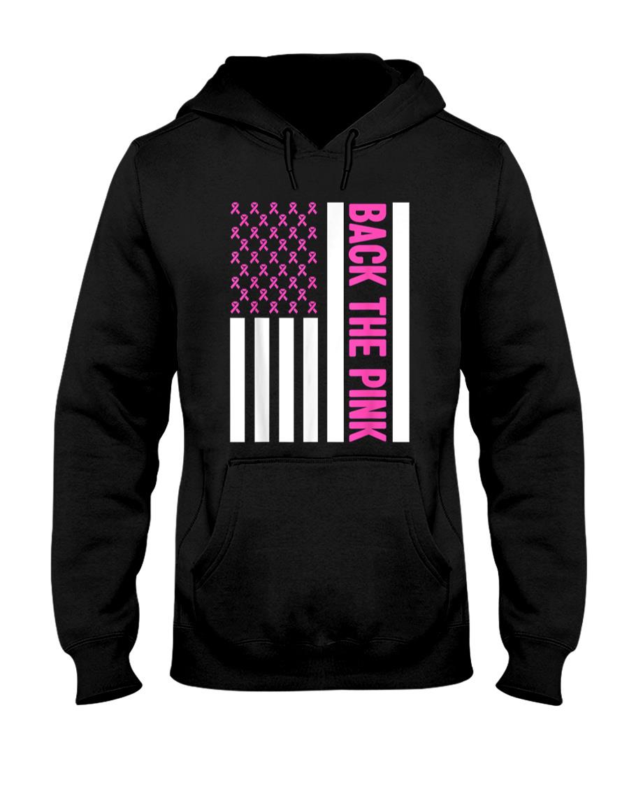 Back The Pink Warrior Flag American Breast Cancer Awareness T-Shirt