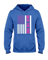 Back The Pink Warrior Flag American Breast Cancer Awareness T-Shirt