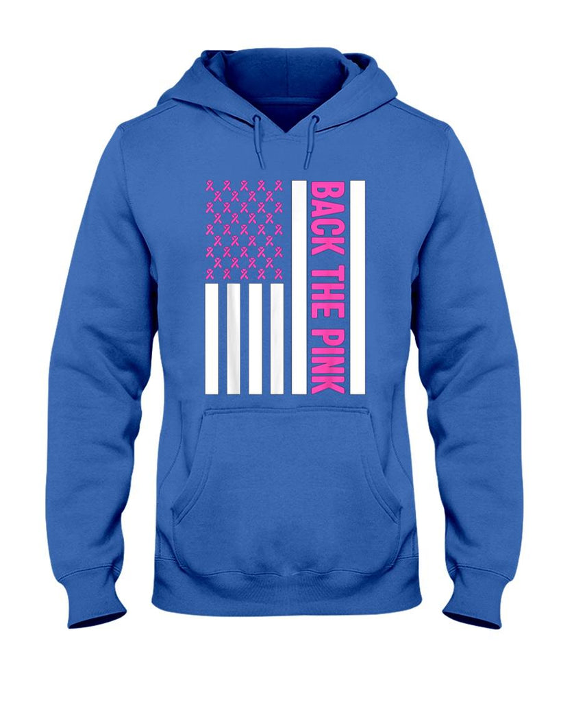 Back The Pink Warrior Flag American Breast Cancer Awareness T-Shirt
