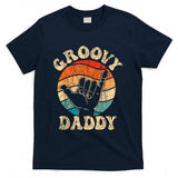 Retro Nostalgia - Groovy Daddy 70s Aesthetic Nostalgia 1970's Retro Groovy Dad T-Shirt
