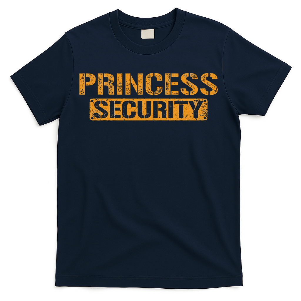 Halloween Dad Mom Daughter Adult Costume Princess Security T-Shirt