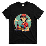 Retro Nostalgia - Retro Carhop Vintage 1950s 50s Rockabilly Nostalgia Graphic T-Shirt