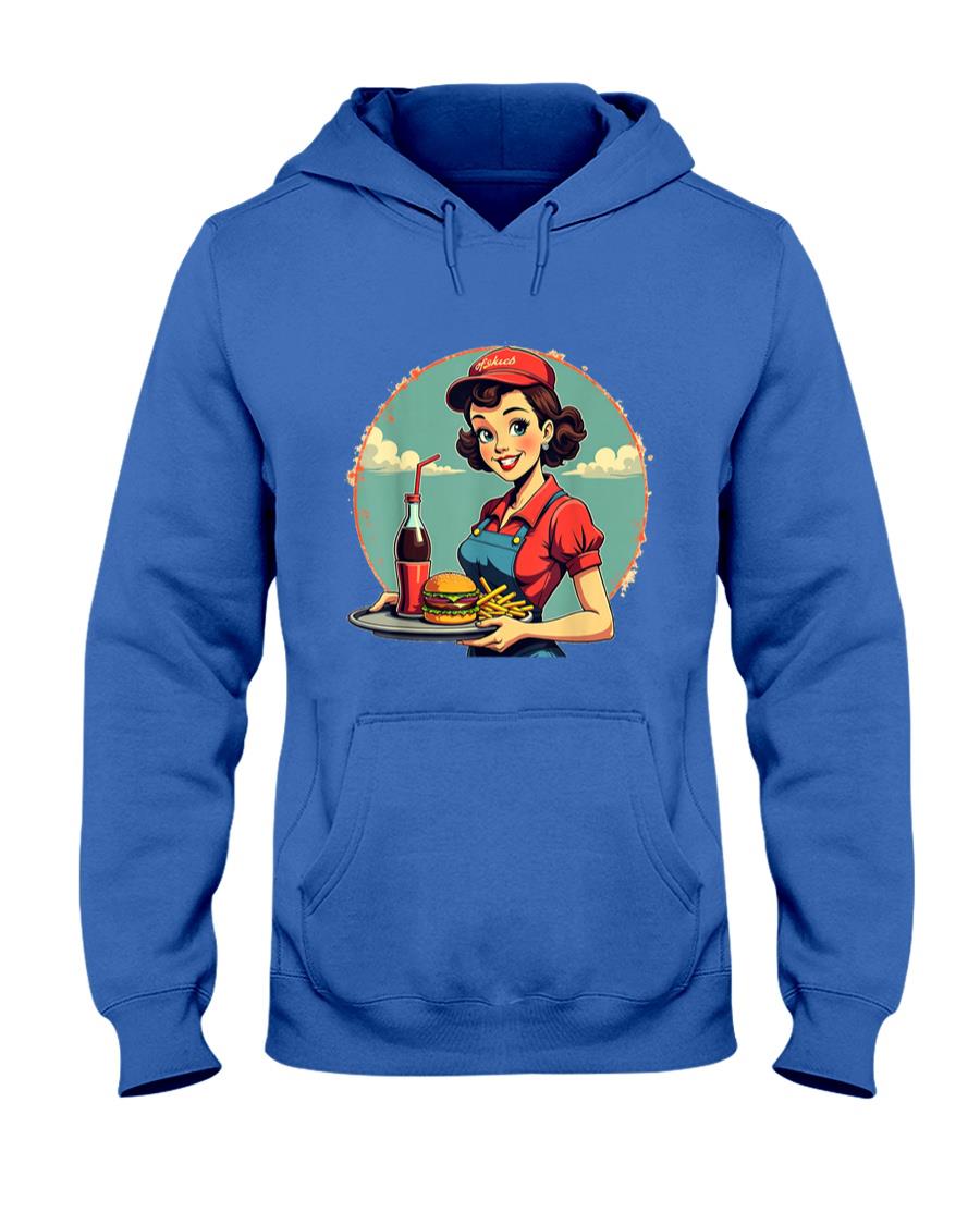Retro Nostalgia - Retro Carhop Vintage 1950s 50s Rockabilly Nostalgia Graphic T-Shirt