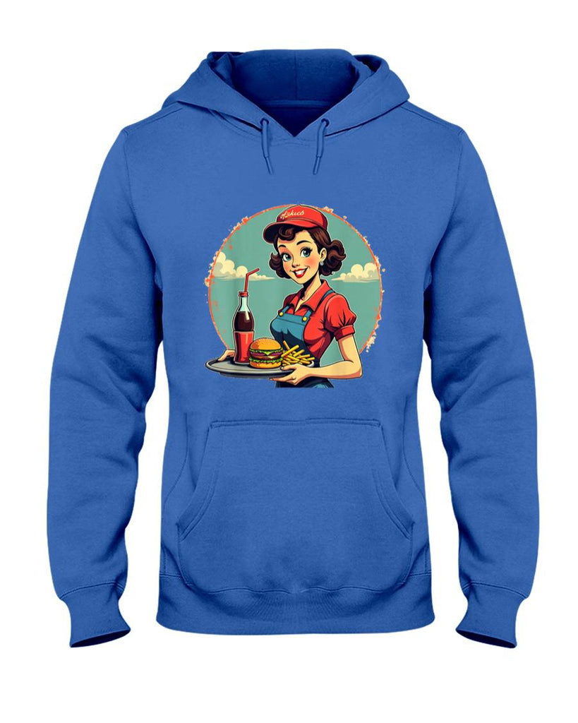 Retro Nostalgia - Retro Carhop Vintage 1950s 50s Rockabilly Nostalgia Graphic T-Shirt