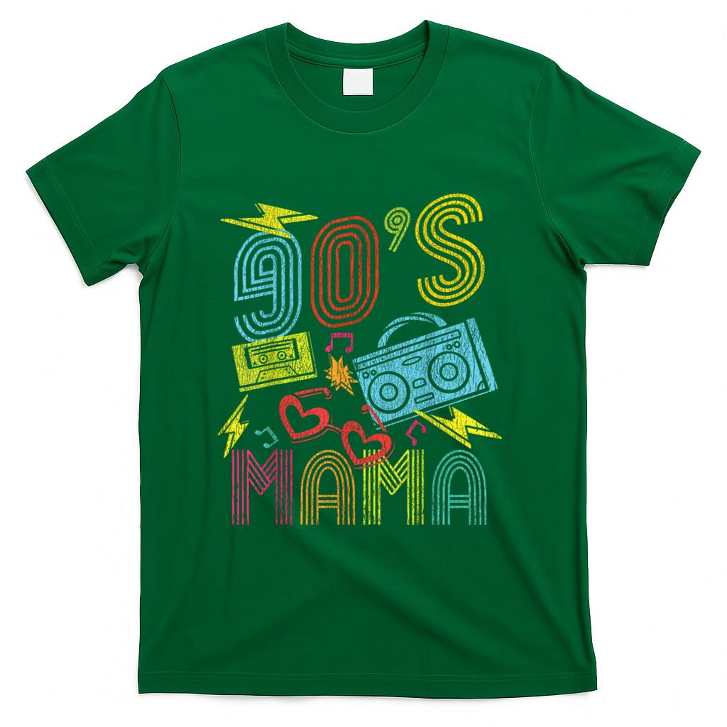 Retro Nostalgia - 90s Mama 1990s 90's Retro Music Lover Nostalgia Mothers Day T-Shirt