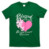 Blessed To Be Called Breast Cancer Survivor Pink Butterfly T-Shirt