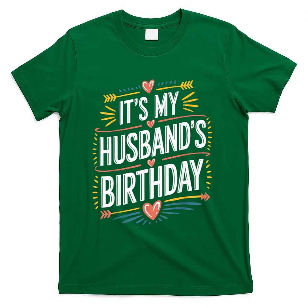 Retro Nostalgia - Boho Nostalgia Design It's My husband's Birthday Women Kids T-Shirt