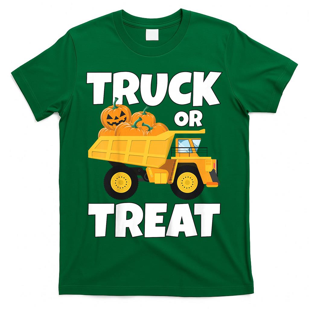 Kids Halloween Thanksgiving Truck Pumpkin Patch Trick or Treat T-Shirt
