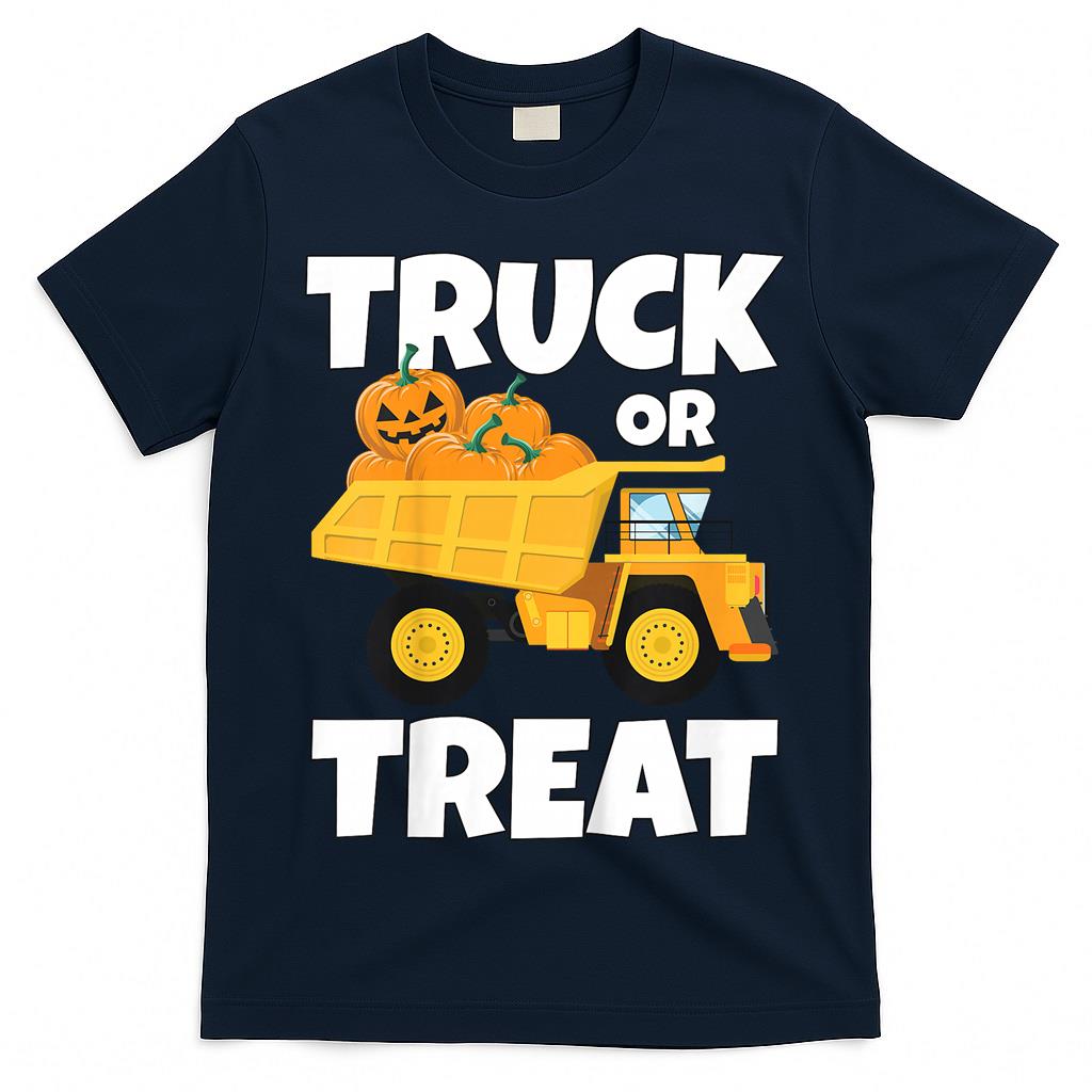 Kids Halloween Thanksgiving Truck Pumpkin Patch Trick or Treat T-Shirt