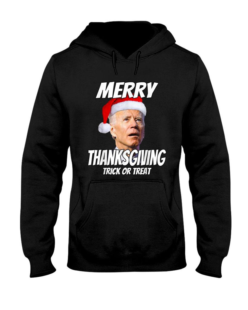 Funny Joe Biden Merry Thanksgiving Trick Or Treat T-Shirt