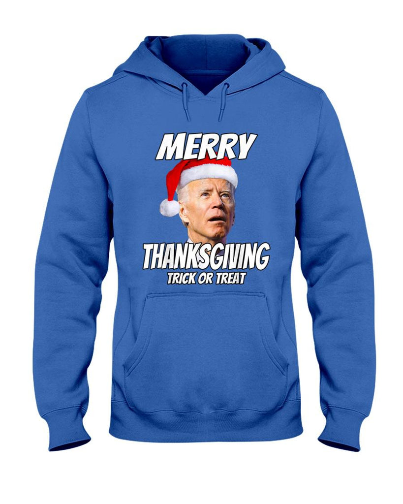 Funny Joe Biden Merry Thanksgiving Trick Or Treat T-Shirt