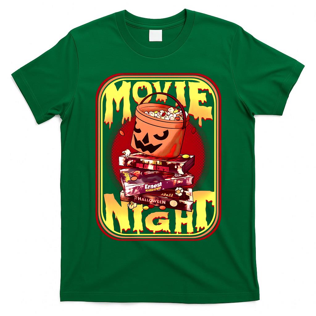 Retro Halloween Movie Night Essential T-Shirt
