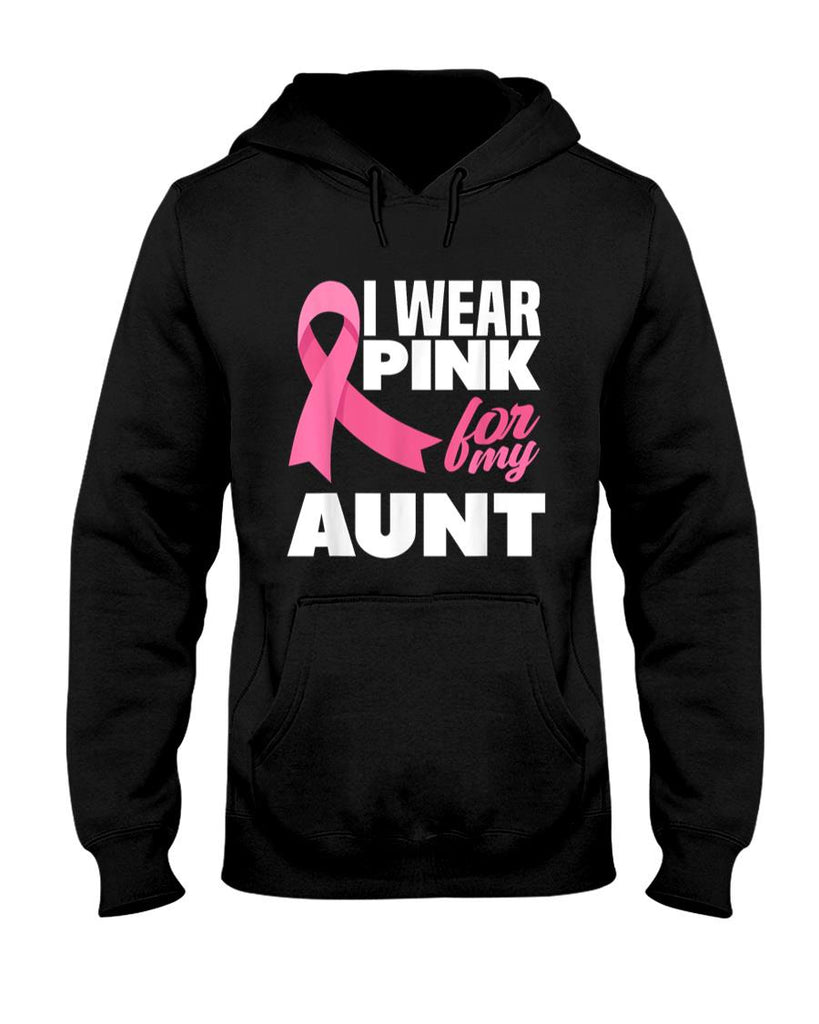 I Wear Pink For My Aunt Auntie Breast Cancer Awareness T-Shirt