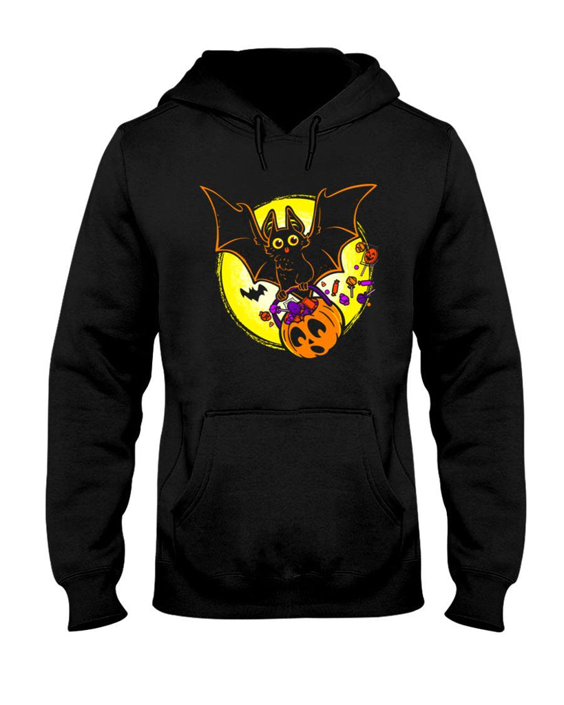 Cute Halloween Blep Bat with Pumpkin Pail Essential T-Shirt