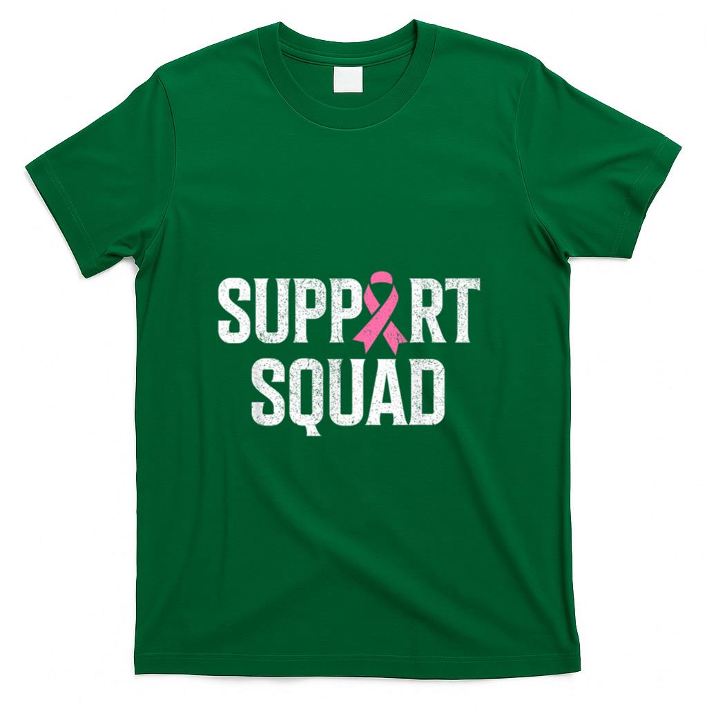 Breast Cancer Warrior Support Squad Breast Cancer Awareness T-Shirt