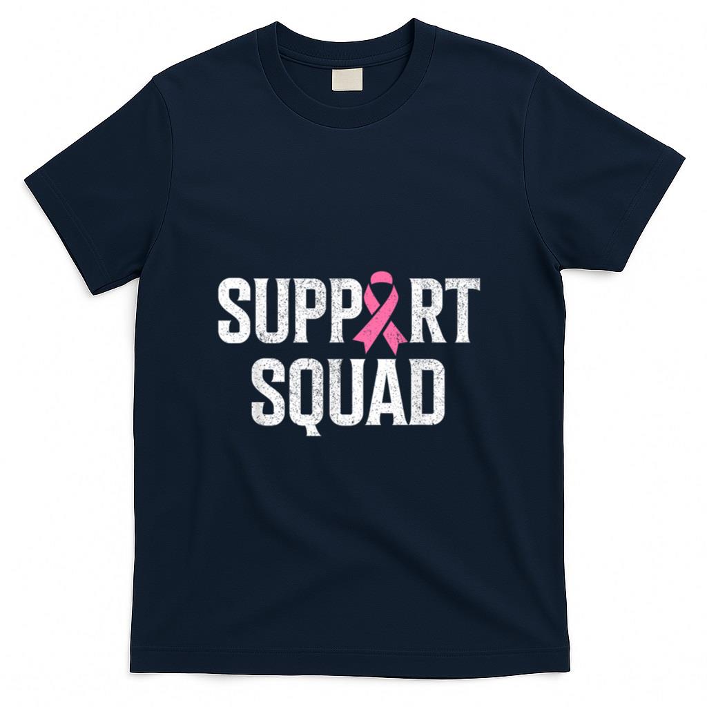 Breast Cancer Warrior Support Squad Breast Cancer Awareness T-Shirt