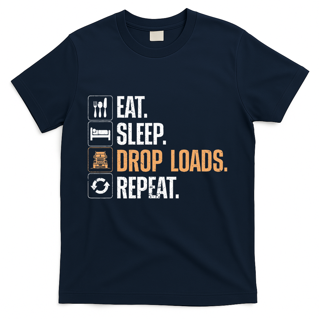Truck Driver Art Dad Trucking Mechanic Trucker T-Shirt