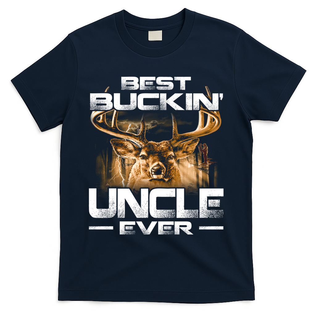 Best Buckin Uncle Ever Deer Hunting Bucking Father Gift T-Shirt