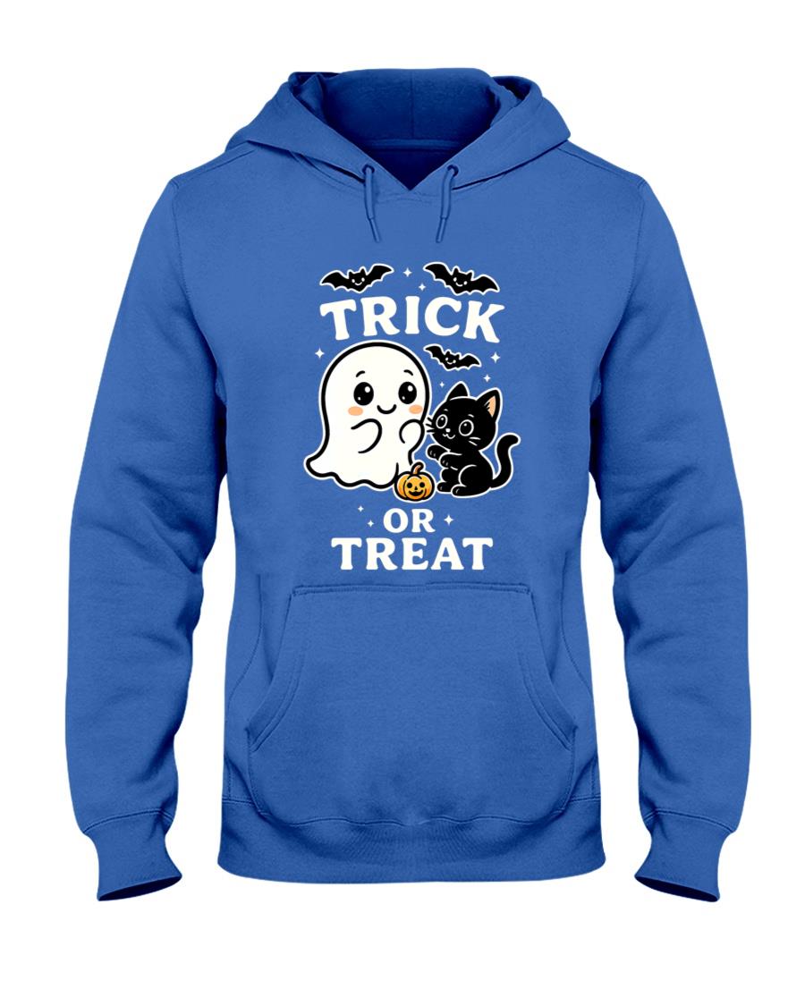 Trick or Treat – Cute Ghost, Black Cat, and Halloween Kawaii Design Classic T-Shirt