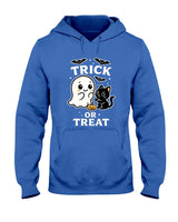 Trick or Treat – Cute Ghost, Black Cat, and Halloween Kawaii Design Classic T-Shirt