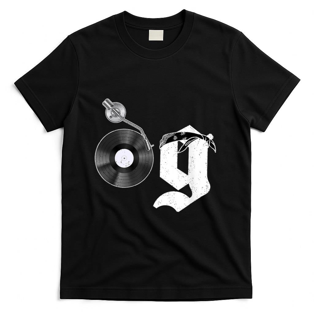 Retro Nostalgia - Old School Dad OG Hip Hop Head Vinyl Retro 80s90s nostalgia T-Shirt